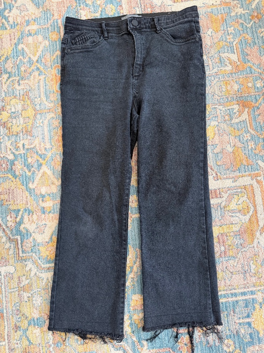 Wit & Wisdom Bennet High Waist Barrel Leg Ankle Jeans-Washed Black